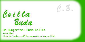 csilla buda business card